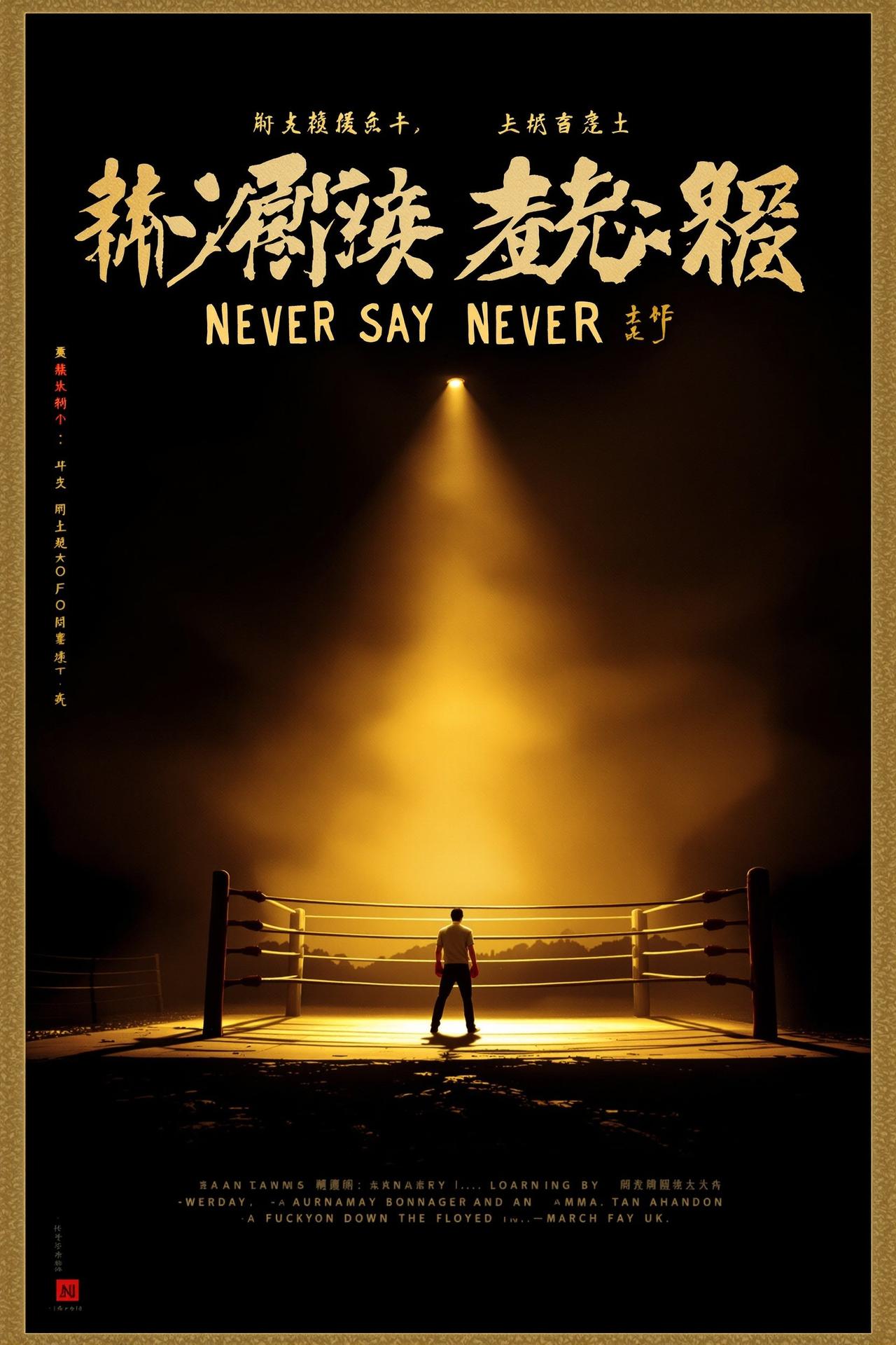 八角笼中 Never Say Never电影海报